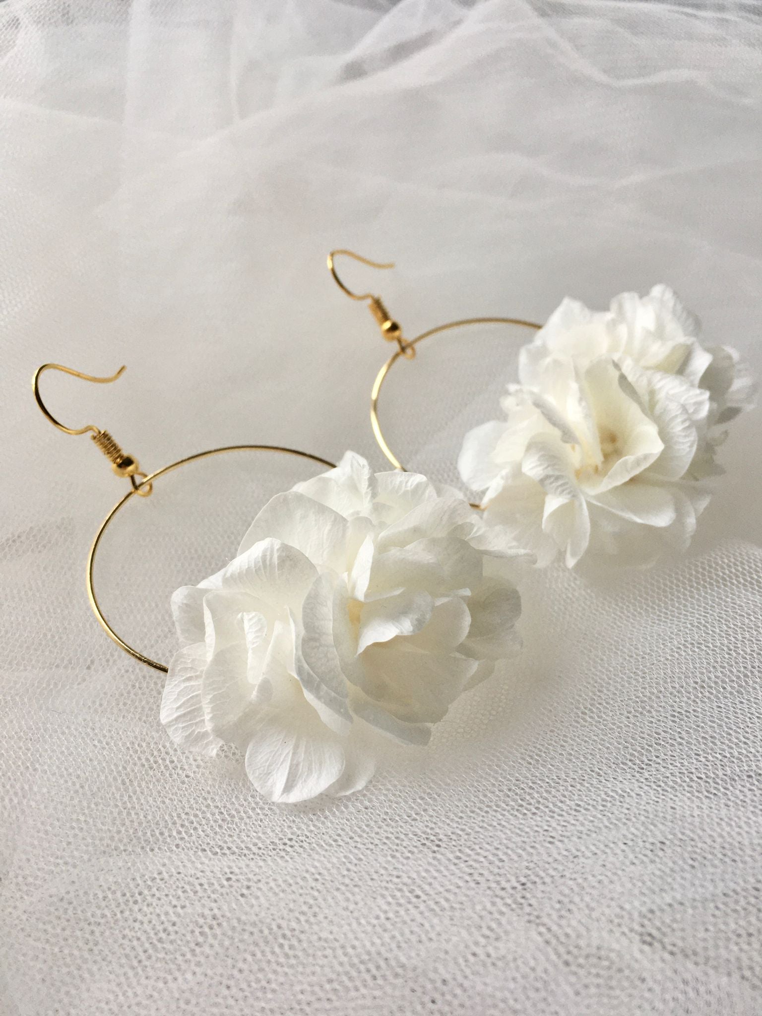 Buy Five-petal White & Gold Flower Stud Drop Earrings Double Flower  Statement Bridal Earrings Elegant White Floral Wedding Earrings Online in  India - Etsy